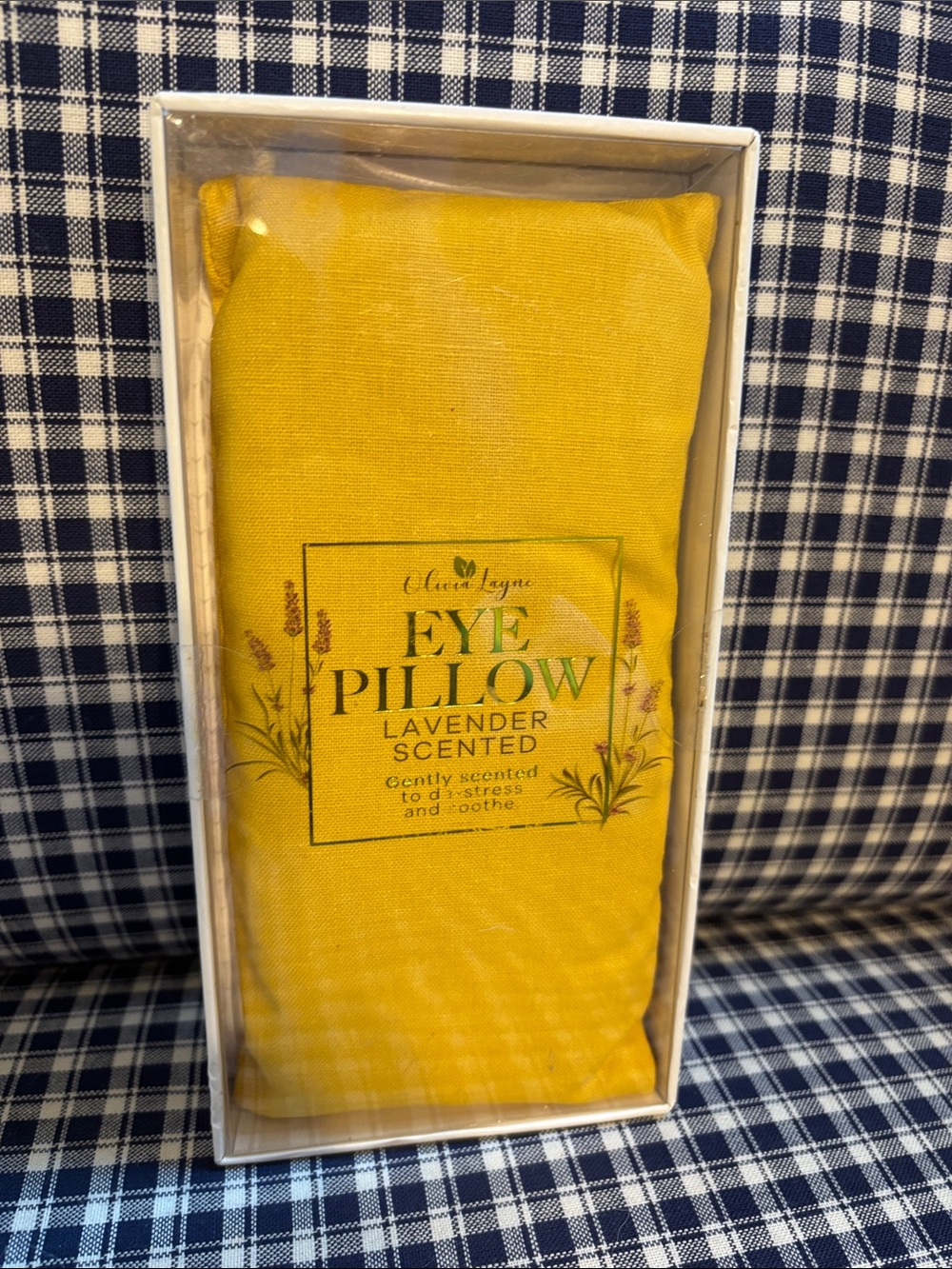 Lemon Yellow Lavender-Scented Eye Pillow